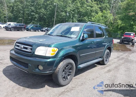 2004 Toyota Sequoia Limited V8 из США, поврежденный, VIN 5TDBT48A64S228303
